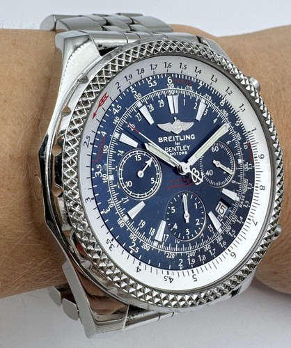 BREITLING Bentley Automatic Chronograph Blue Dial A25362 Special Edition 49mm