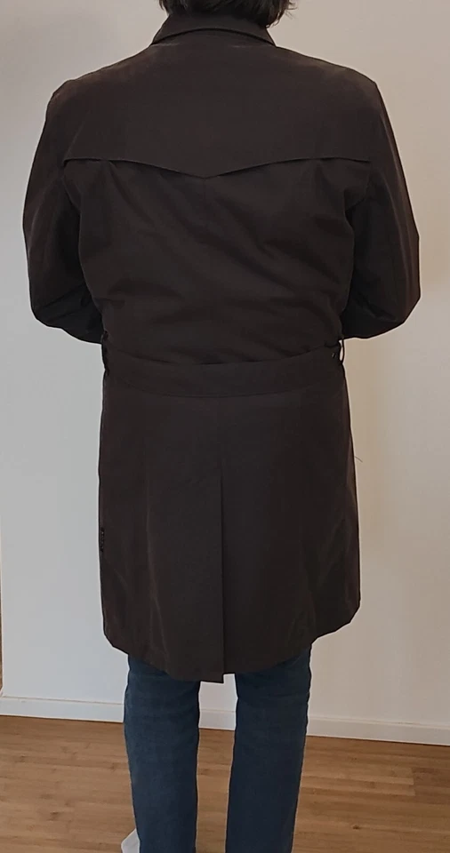 ARMANI TRENCH IMPERMEABILE SOPRABITO COME NUOVO USATO 2 VOLTE TAGLIA PICCOLA - Immagine 4 di 4