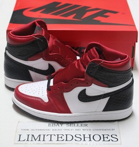 Womens Nike Air Jordan 1 Retro High Og Satin Snake Chicago Red Black Cd0461 601 Ebay