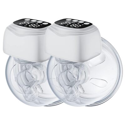 Hands-Free Wearable Electric Breast Pump w/ 3 Modes 9 Levels Rechargeable
