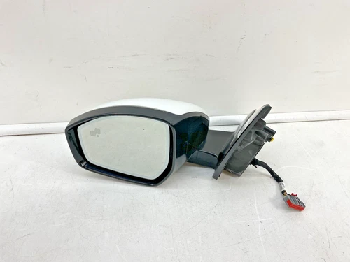 2017-2023 JAGUAR F-PACE FRONT LEFT SIDE REARVIEW EXTERIOR DOOR MIRROR WHITE OEM