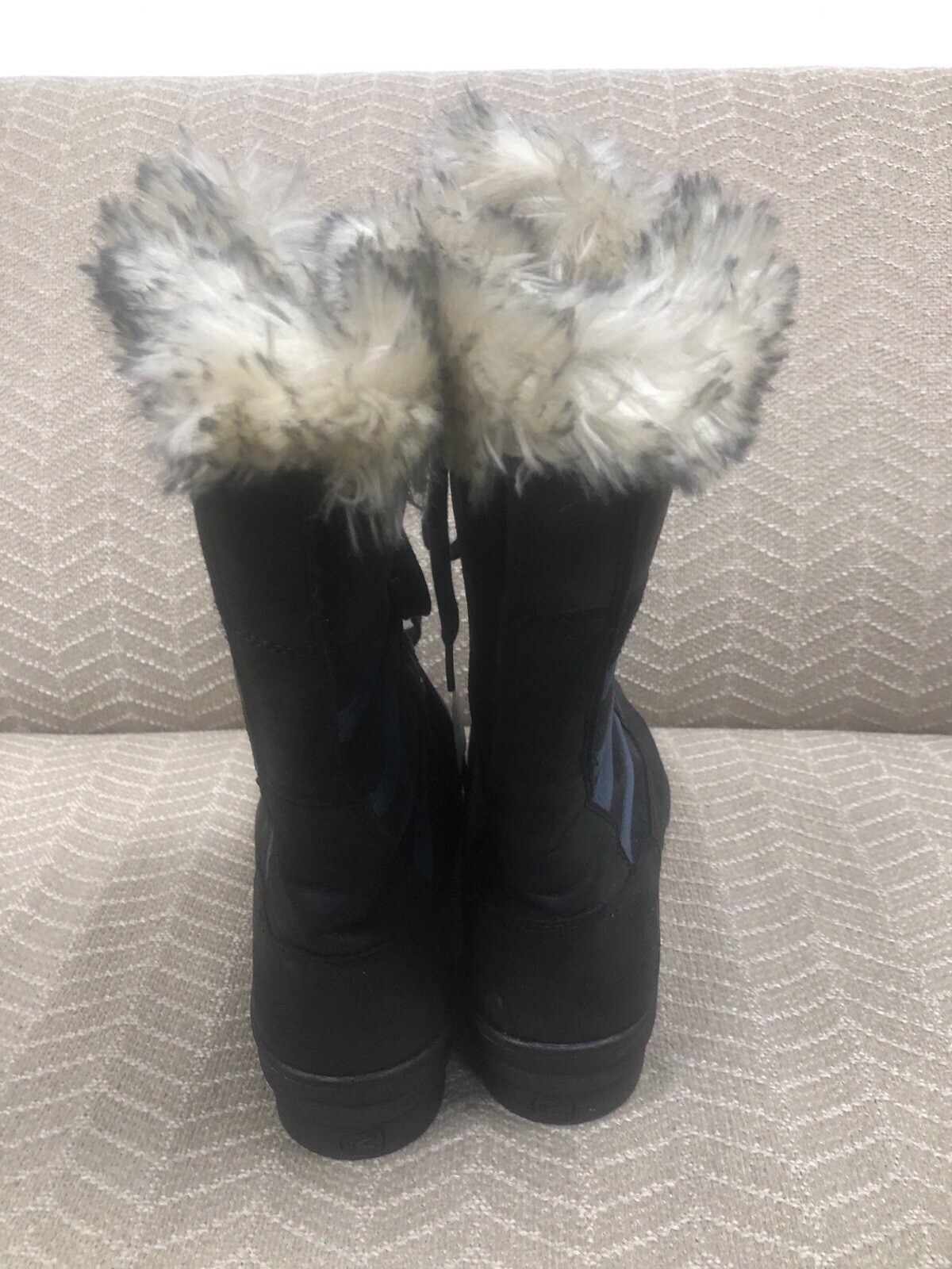 Keen Stivali da Neve in Pelle Donna Taglia 9 5 Caldi 200 Grammi Isolamento Nero