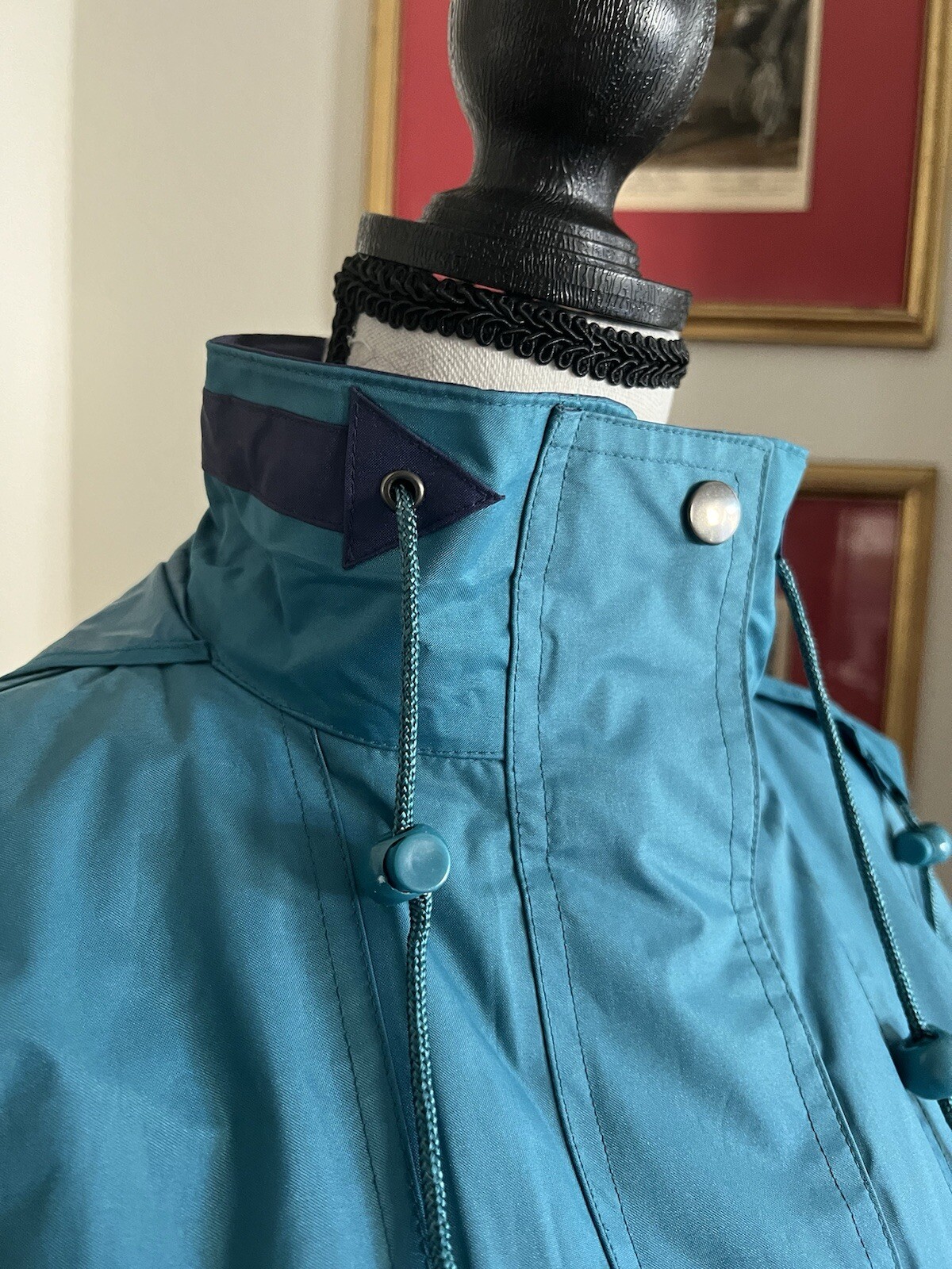 lined rain jacket with hood - image 3