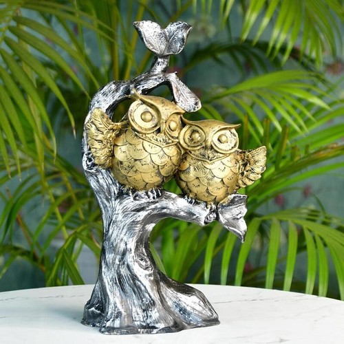 Sowpeace Resin Owl Branch Figurine, 15.5 cm, Multi-Color, Tabletop Decor - Picture 5 of 7