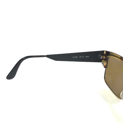 Vintage Vogue Sunglasses VO2006 W714 Black Brown Clear Square with Green Lenses s-l400.jpg main image 4