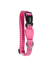 ZEE.DOG Durable and Adjustable Pink Wave Dog Collar | Security Buckle | Stylish
