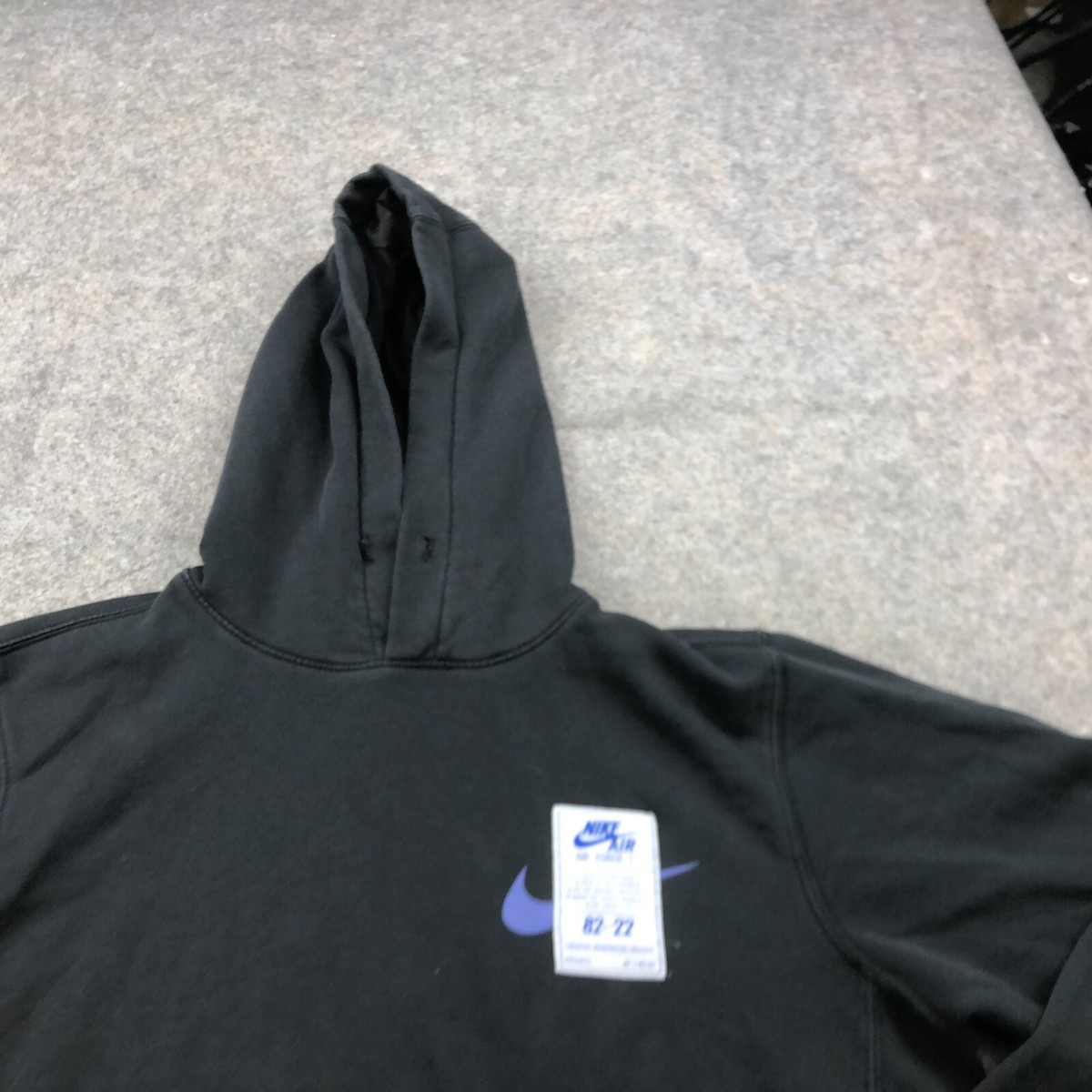 Nike Hoodie Men Large Black Blue Air Force Anniversary Sweatshirt