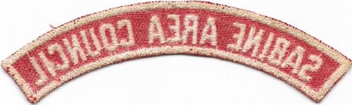 Sabine Area Council 1953-1978 Red and White Half Strip RWHS CSP Boy Scouts CG - Picture 2 of 2