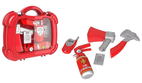 Kit de juguetes de rol para niños policía bomberos médico enfermeras regalo de Navidad edad 3+ - Imagen 13 de 16