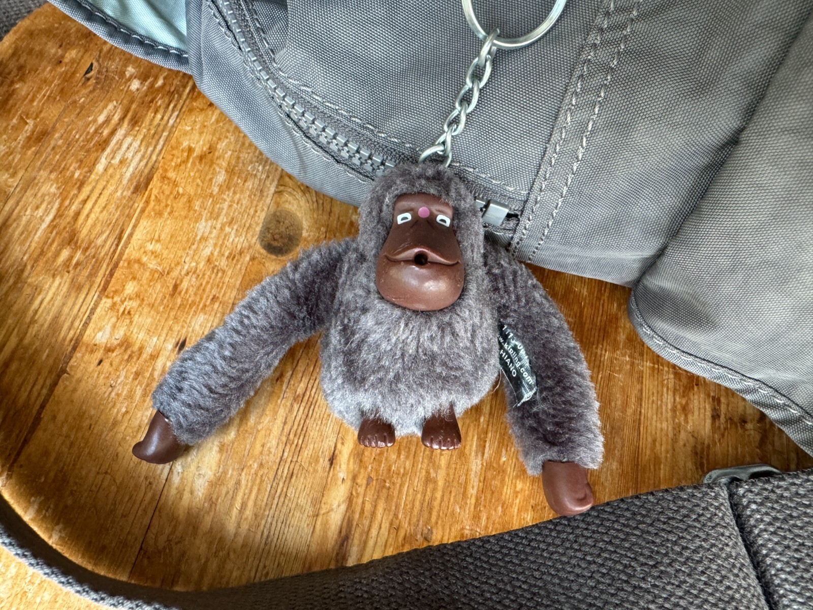 KIPLING GREY HANDBAG RUCKSACK BACKPACK MONKEY TEX… - image 4