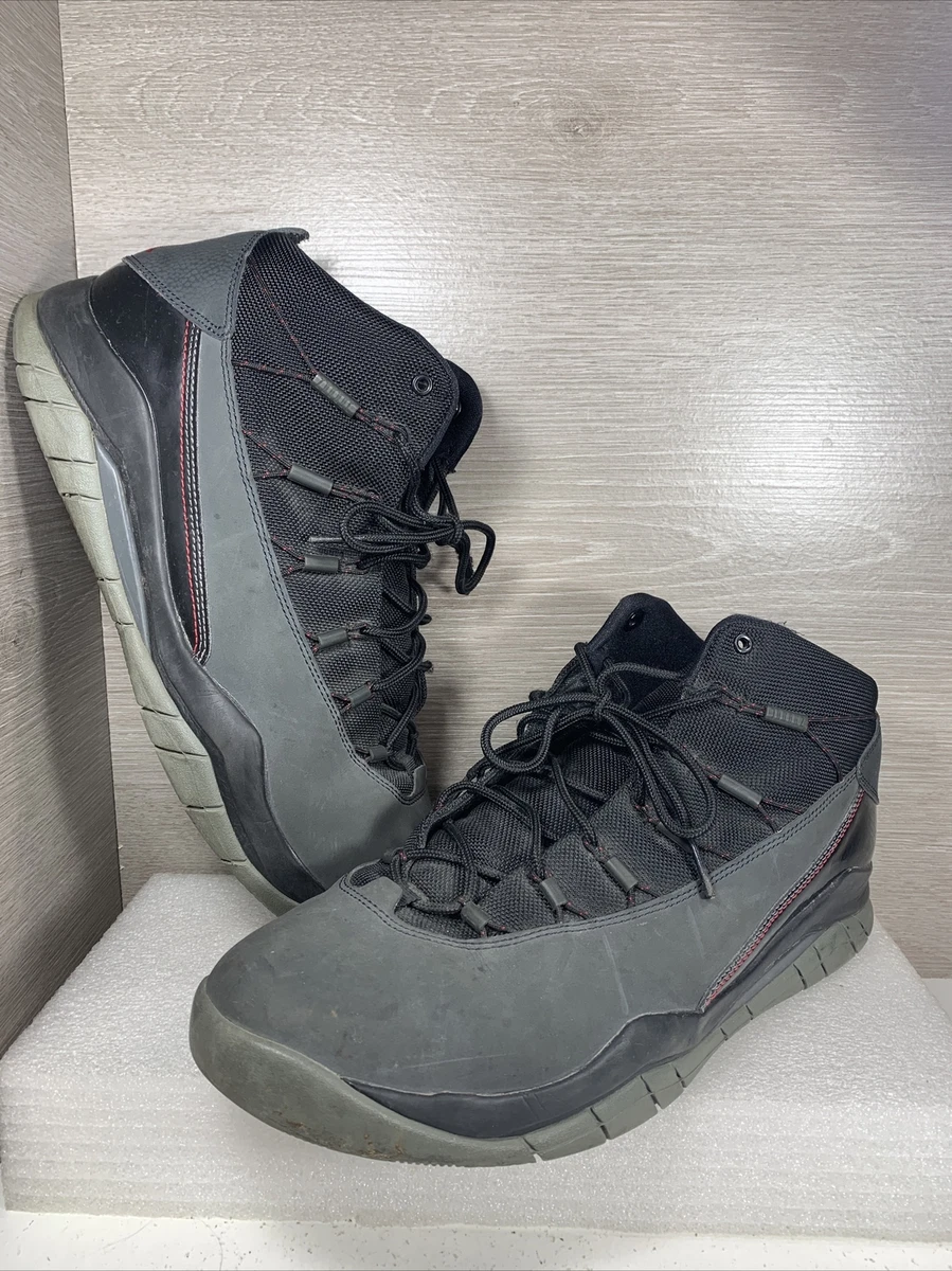 Men s Nike Air Jordan Prime Flight Black Anthracite Gym Red 616846 004 Size 11.5