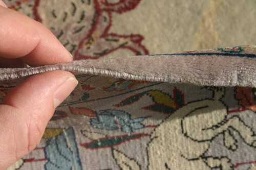Persiann Isfahann Esfahann silk and wool handmade hand knotted rug 175 x 105 cm - Picture 10 of 12