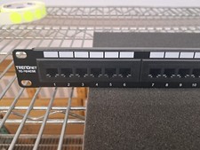 Used, Trendnet, TC-P24C5E, 24-port Cat5/5e Unshielded Patch Panel