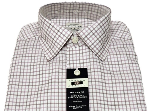 Joseph Abboud Herren 100er 2-lagig Ägyptische Baumwolle Anzughemd Größe 16 1/2 32/33 - Bild 2 von 3