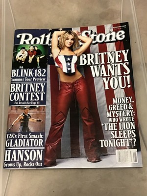 ROLLING STONE Britney Spears Cover MAY 2000 Excellent ...