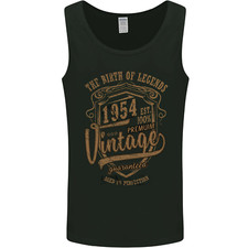 Birth of Legends 72nd Birthday 1954 Mens Vest Tank Top