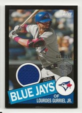 2020 Topps Series 2 LOURDES GURRIEL JR 1985 Relic BLACK 064/199 Blue Jays Jersey