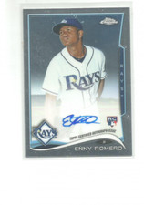 2014 TOPPS CHROME ROOKIE AUTOGRAPHS #ER ENNY ROMERO