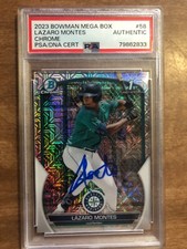 2023 Bowman LAZARO MONTES AUTO 1st Mega Box PSA AUTH