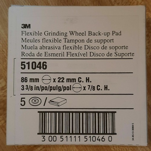 3M Flexible Grinding Wheel Backup Pad 51046, 3-3/8\