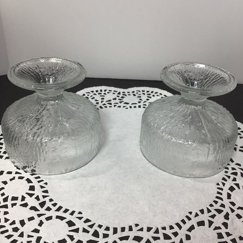 Indiana Glass Crystal Ice Footed Sherbet Bowls, Set of 2 - Picture 8 of 15