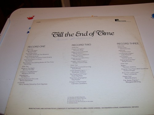 TILL THE END OF TIME-3 LP-NM-ARTISTS OF THE 1950'S-BEAUTIFUL COLLECTION - Picture 2 of 2