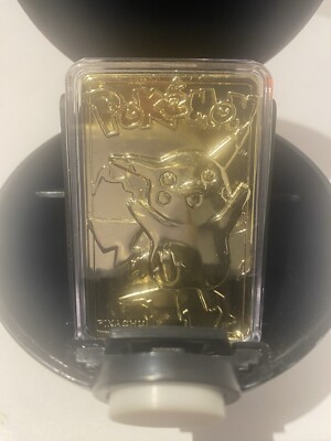 激レア！！ポケモン　バーガーキングノベルティ　23k金メッキゴールドプレート① 激レア！！ポケモン バーガーキングノベルティ 23k金メッキ
