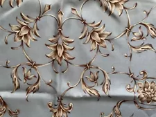 VTG Holt Renfrew Collection silk scarf 23” square blue brown white