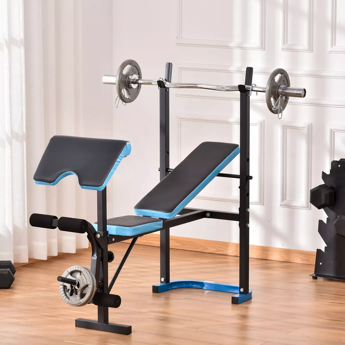 Adjule Weight Bench With Leg