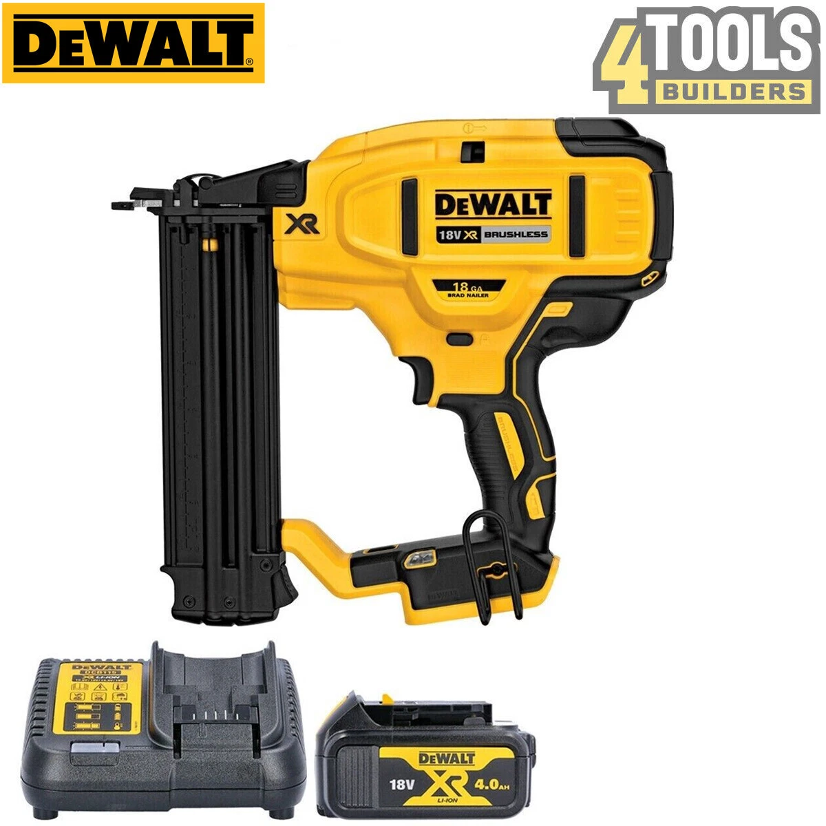 Dewalt battery finish nailer outlet