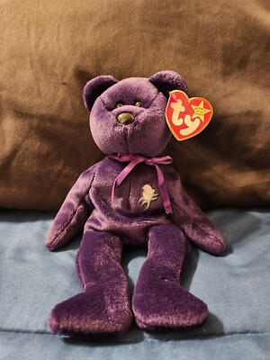 Princess Diana beanie baby, 1997, with spelling error of Oak Brook, IL 