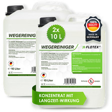 Flotex Wegereiniger Konzentrat, 2 x 10L Steinreiniger f&uuml;r Terasse und Pflaster