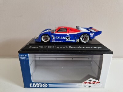 1/43 エブロ ニッサン R91CP 1992 デイトナ24 優勝 エブロ（絶版品）ニッサンR91CP 1992デイトナ24時間ウィナー3000