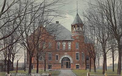 J85/ Convoy Ohio Postcard c1910 Public School Building 247