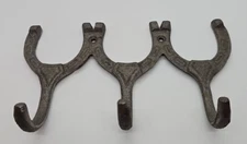 Rustic Western Cast Iron Horseshoe Hat Hook Key Rack Coat Hanger Wall Mounted