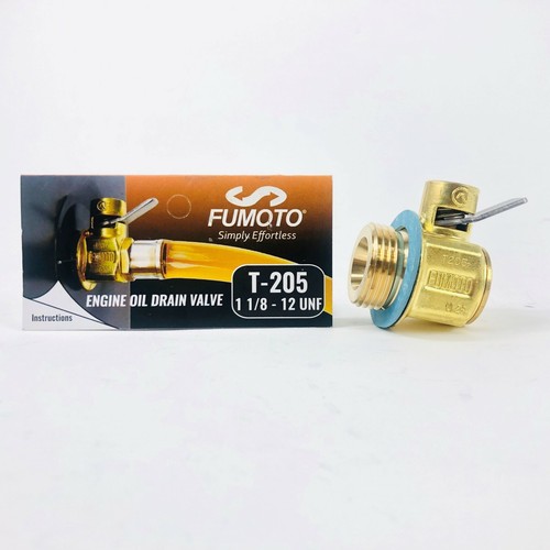 FUMOTO T205 OIL DRAIN PLUG VALVE FOR CAT/ 3406B, 3406E, C15, T205N