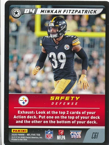 2020 Panini NFL Five TCG Minkah Fitzpatrick #C61