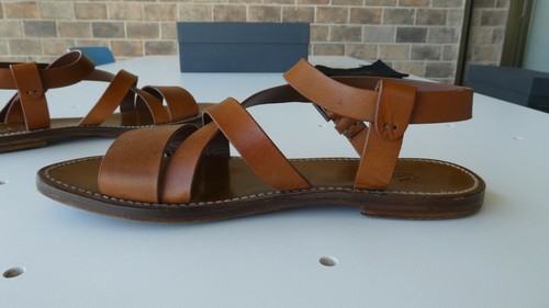 Silvano Sassetti handmade strap sandal in amber leather, size 39 - Picture 6 of 11
