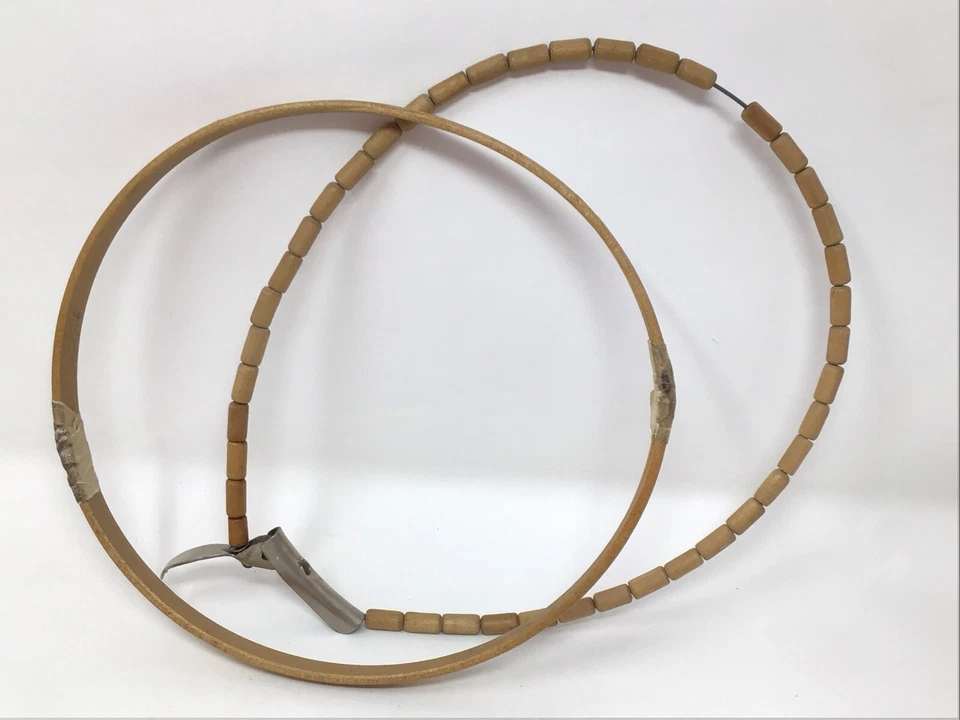 Vintage Wood Bead Embroidery Hoop Latch Lock Tension Cross Stitch 7” LOOK READ - Image 4 of 4