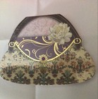 Punch Studio Die Cut Notepad - 75 Sheets Lavender Purse With Floral Design New