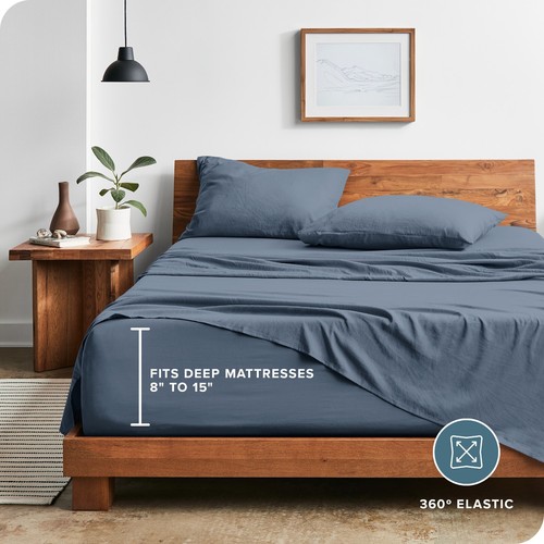 Bare Home Ultra-Soft Washed Microfiber Sheet Set - Bild 9 von 74