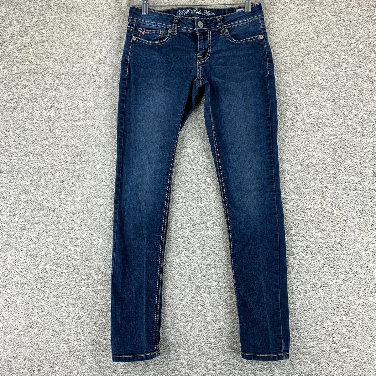 US Polo Assn. Kate Skinny Jeans Women s 3 4 Blue Low Rise 5 Pocket