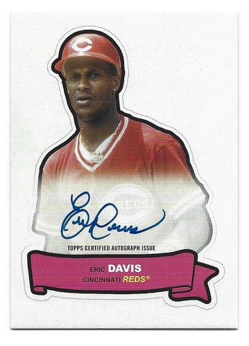Eric Davis - 2024 Topps Archives Action All Stars #68AA-ED - On Card Auto - Reds