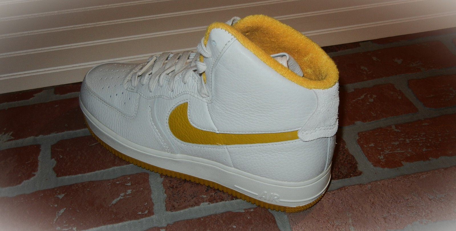 NIKE AF1 SCULPT Phantom / Yellow Ochre Sail SOLD OUT Air Force One AUTHENTICATED image 9