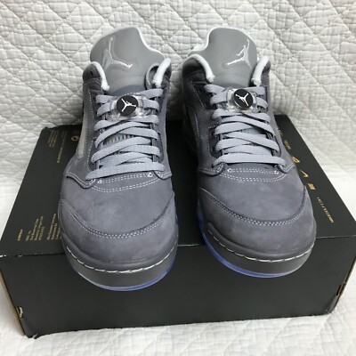 Nike Air Jordan V Low Golf Shoes Sneakers Mens SZ 7.5 Wolf Grey
