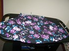 Ladies JACLYN SMITH Large Lined Flirty Flared Floral Skirt Side Zip Partial Elas — photo 3