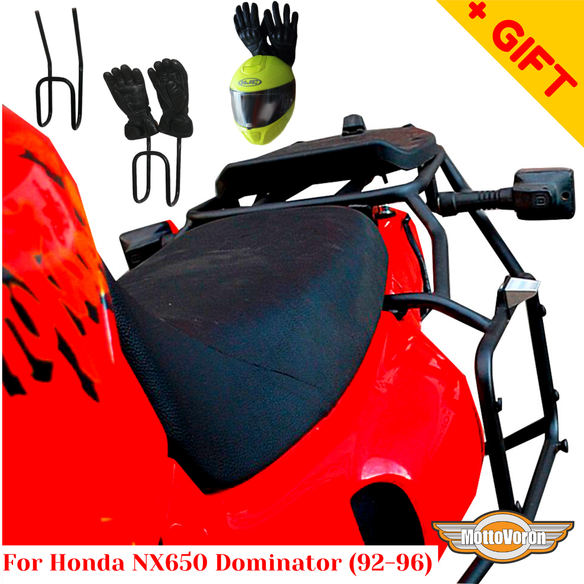 For Honda NX 650 Dominator rack luggage system NX 650 RD02 side