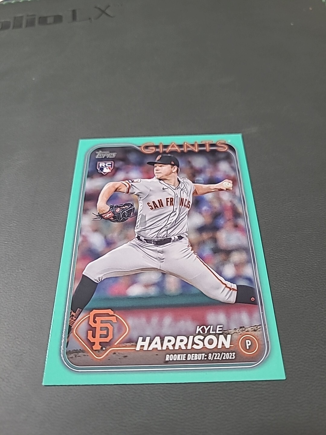 2024 Topps Update Kyle Harrison Rookie Debut Aqua Parallel #US83 Giants RC