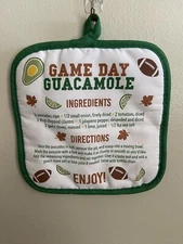 POT HOLDER GAME DAY GUACAMOLE RECIPE