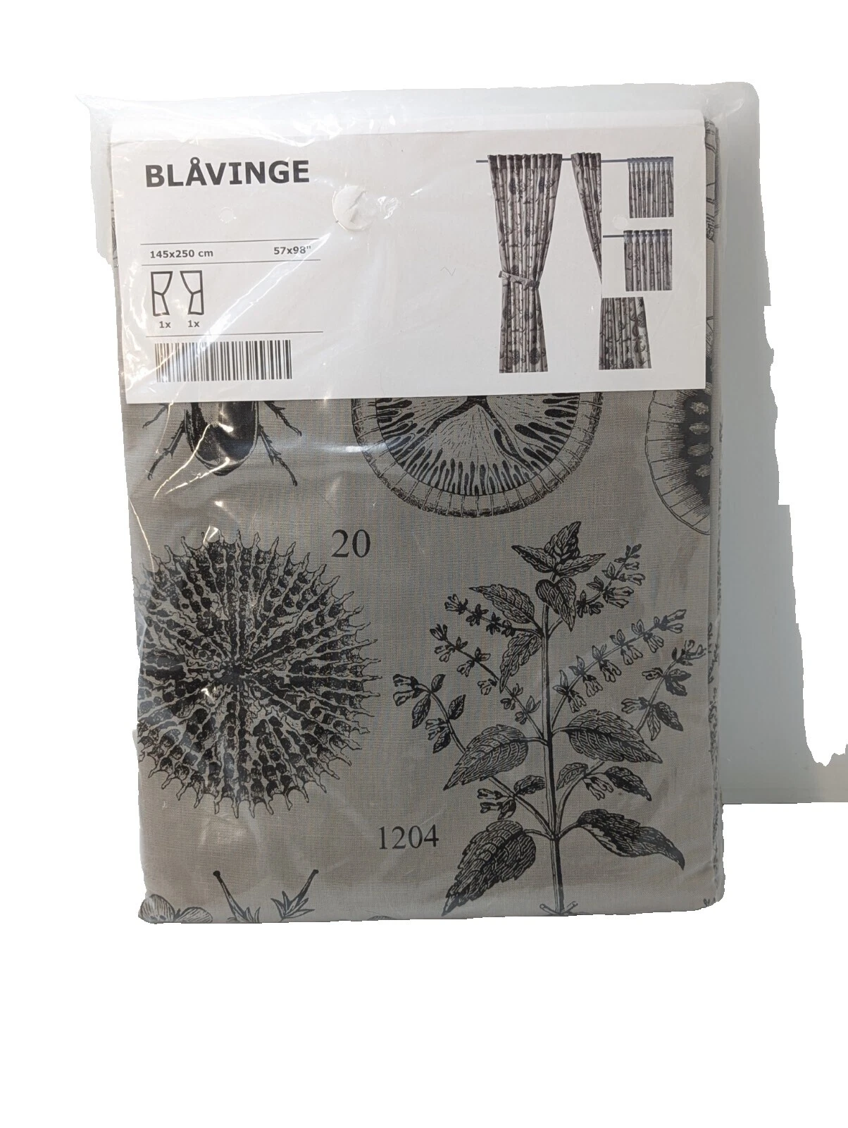 IKEA Cortinas de ventana de mezcla de algodón